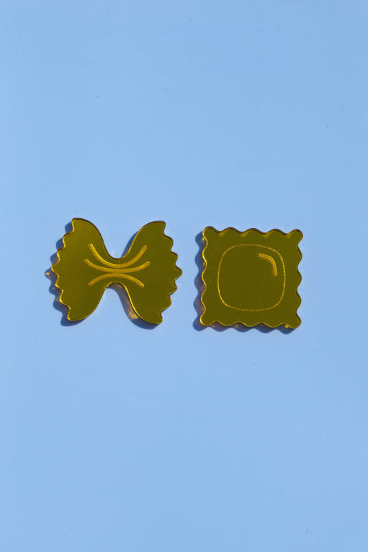 Pasta Shell Hair Clips - Set of 2