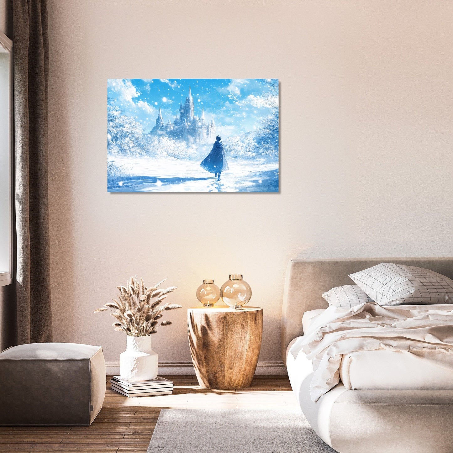 Cloaked Journey Castle Canvas