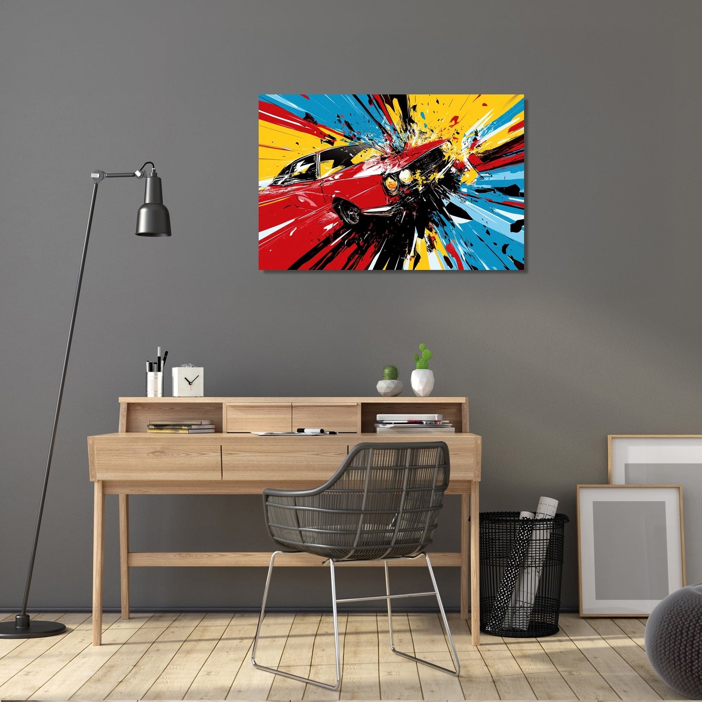 Crash Bang Car Canvas