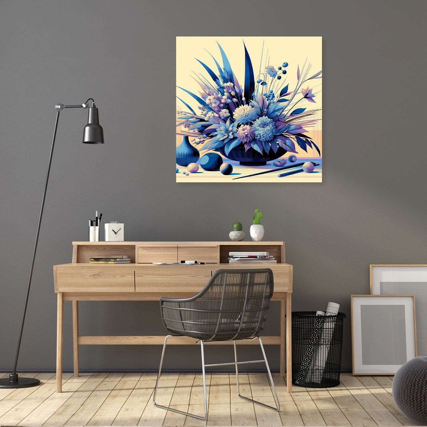 Modern Ikebana Canvas