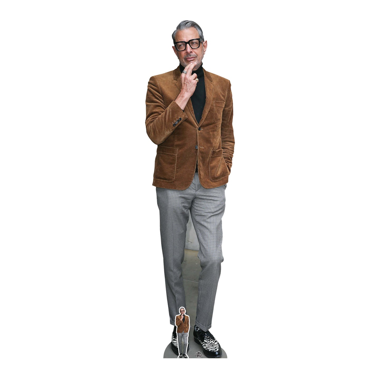 CS854 Jeff Goldblum (Suede Jacket) Height 194cm Lifesize Cardboard Cutout With Mini