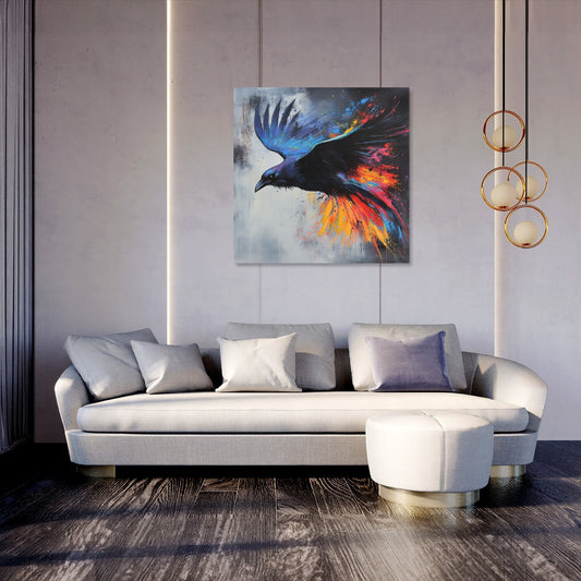 Majestic Raven Dance Canvas