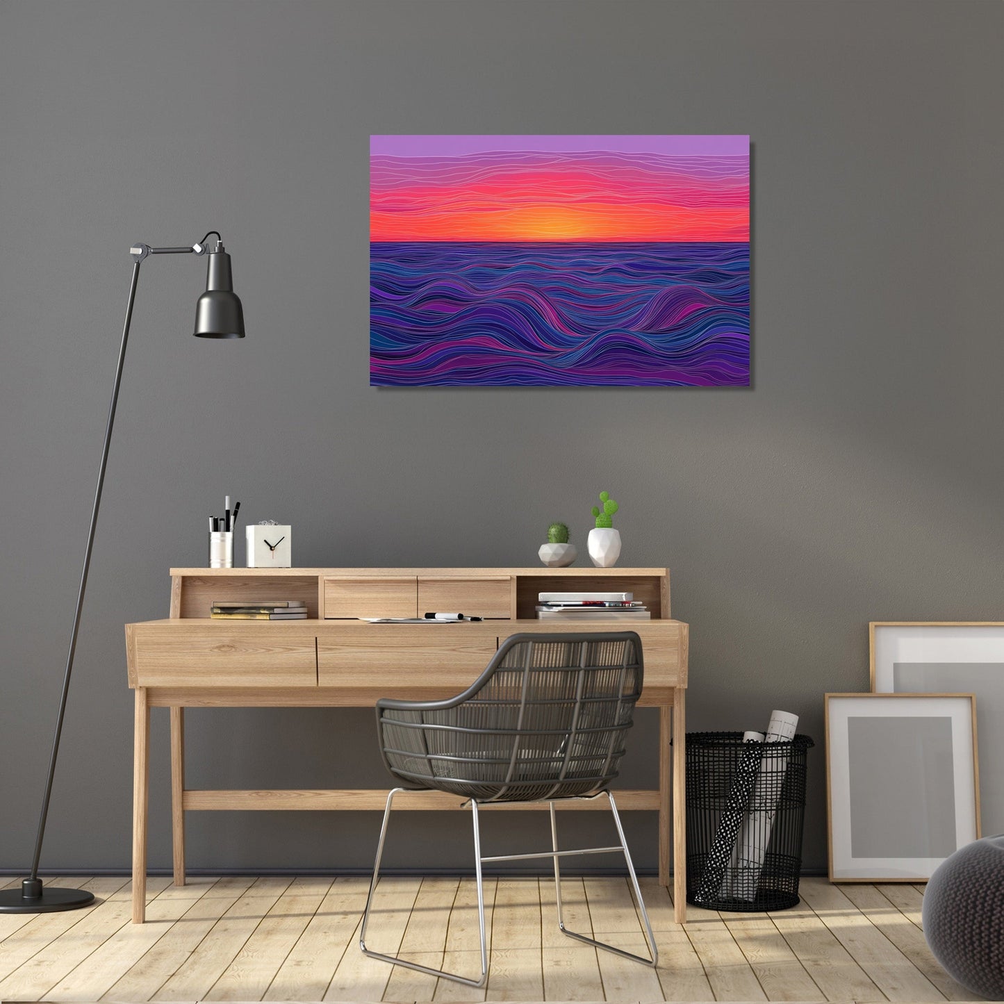 Sunset Waves Canvas