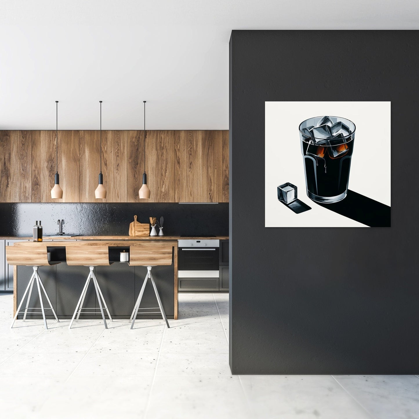 Abstract Clarity Cold Brew Canvas