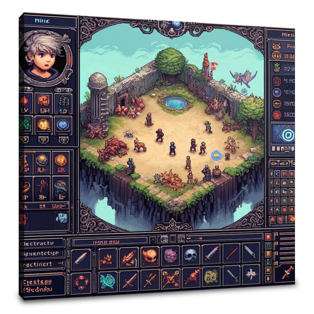 Pixel Quest Canvas