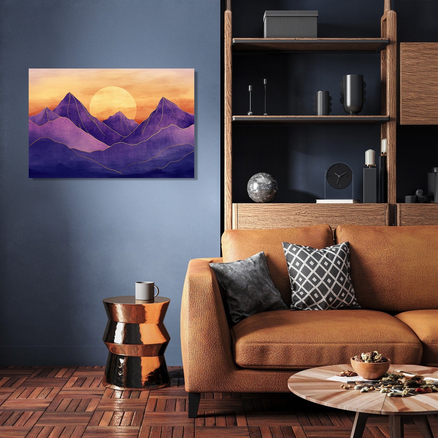 Mountain Sunset Serenity Canvas