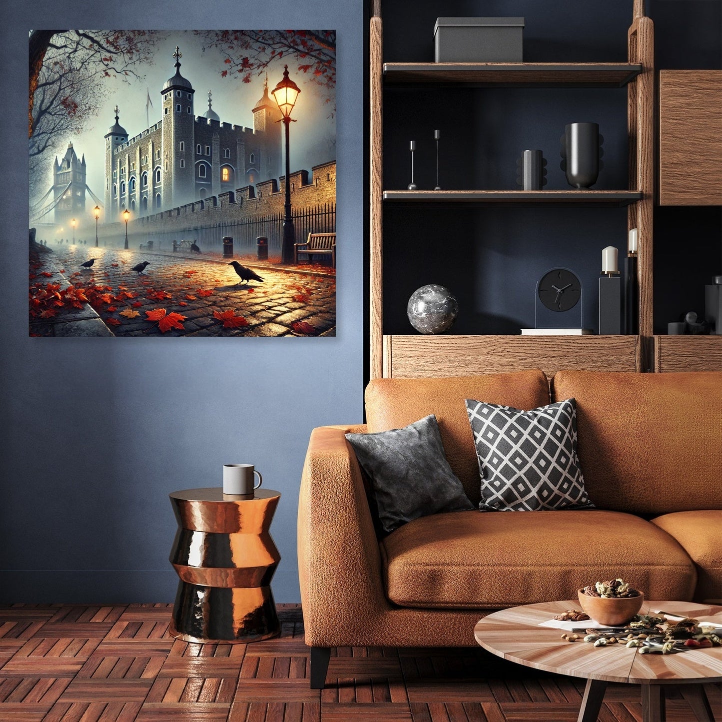 Foggy Tower London Canvas