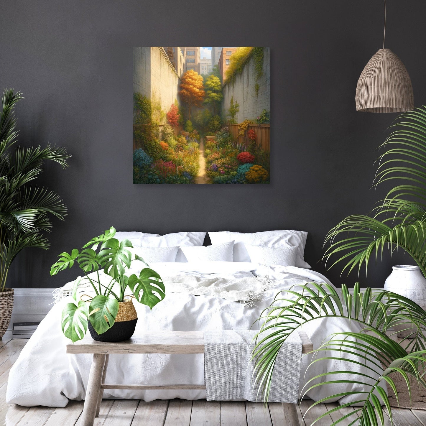 Hidden Autumn Garden Canvas