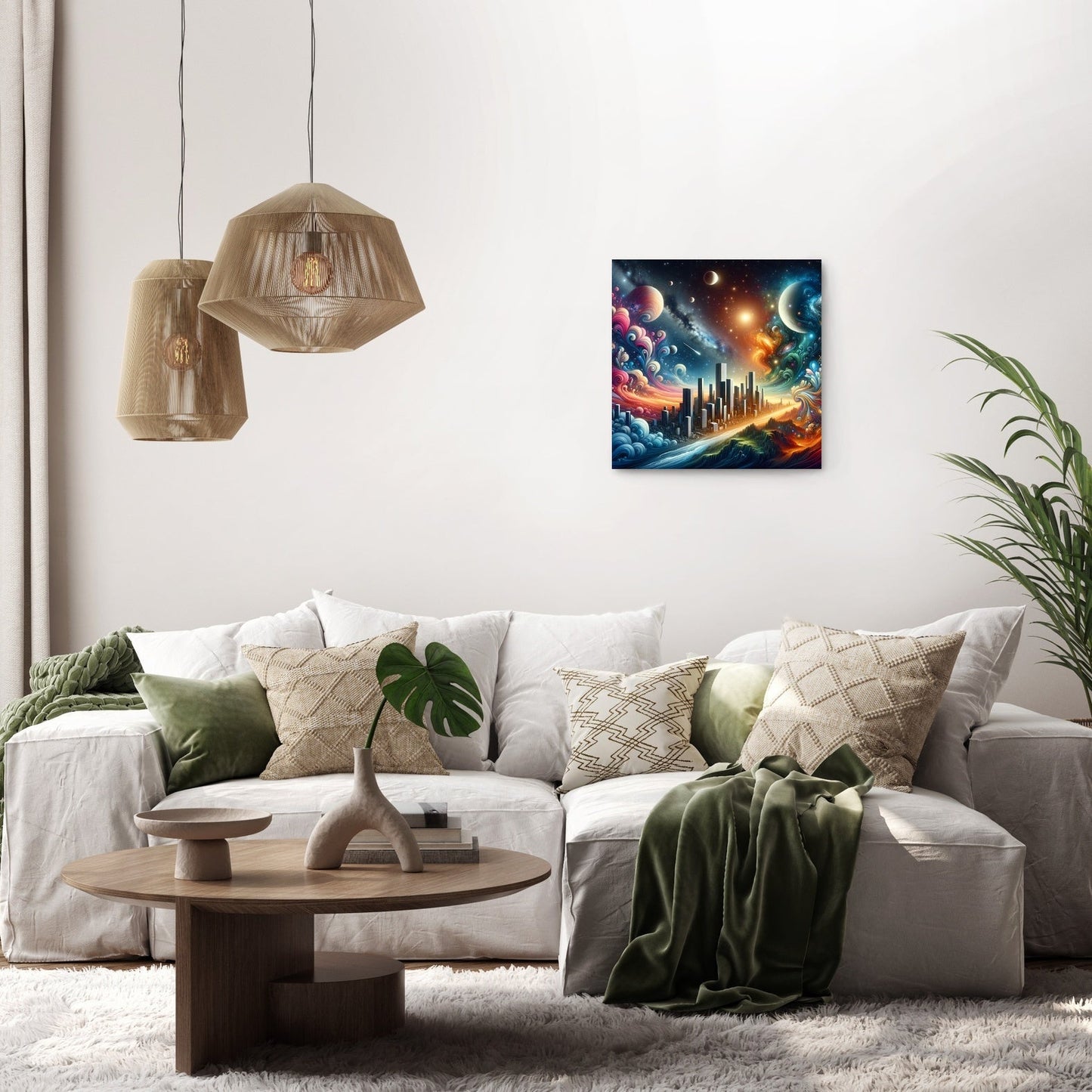 Cosmic Fusion: Modern Mysteries Canvas