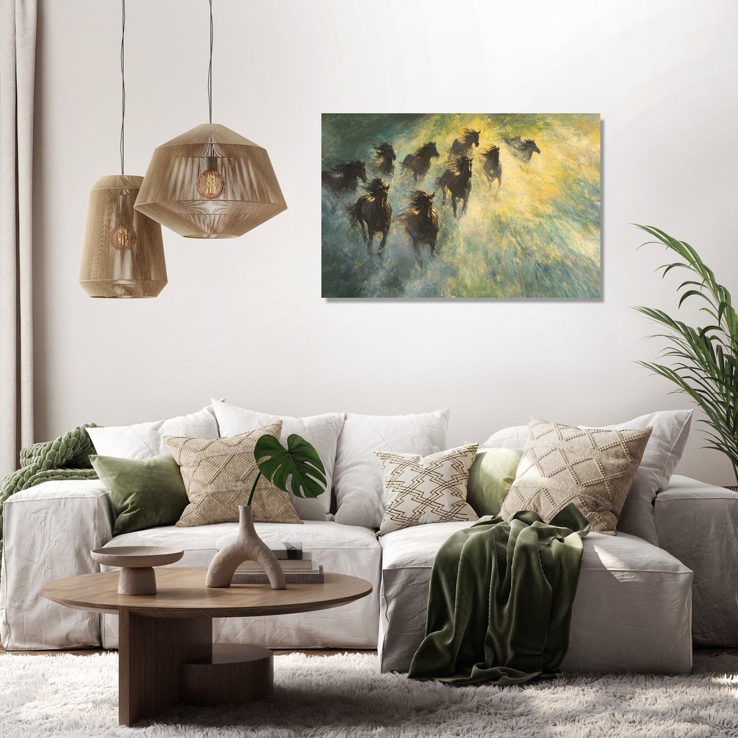 Galloping Horses Canvas