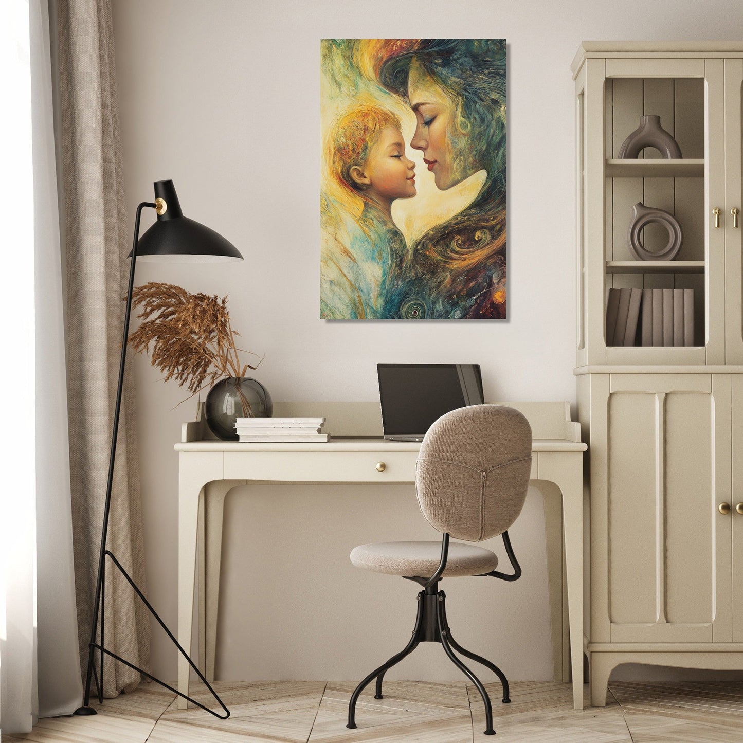 Maternal Reflection Canvas