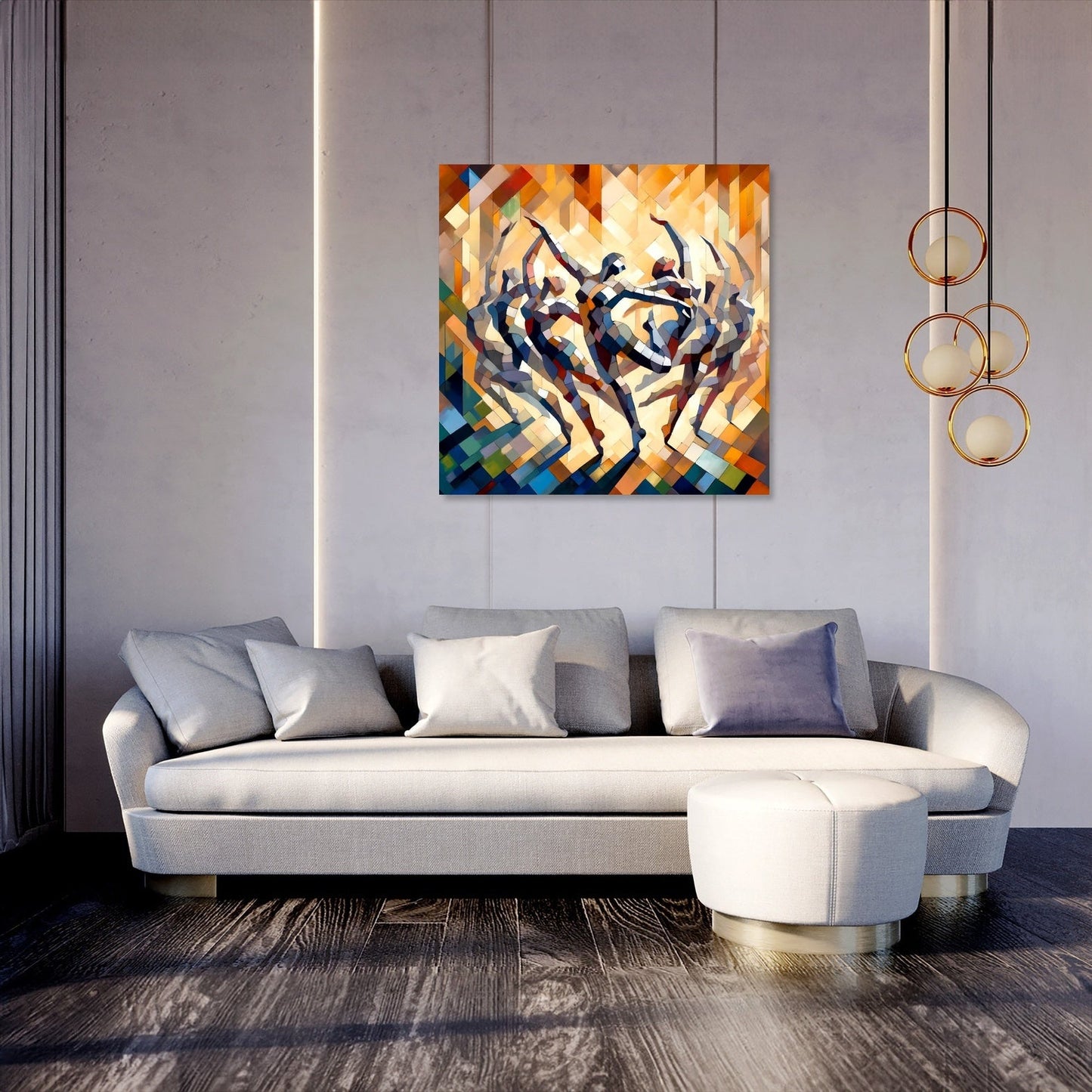 Rhythmic Dance Abstract Canvas