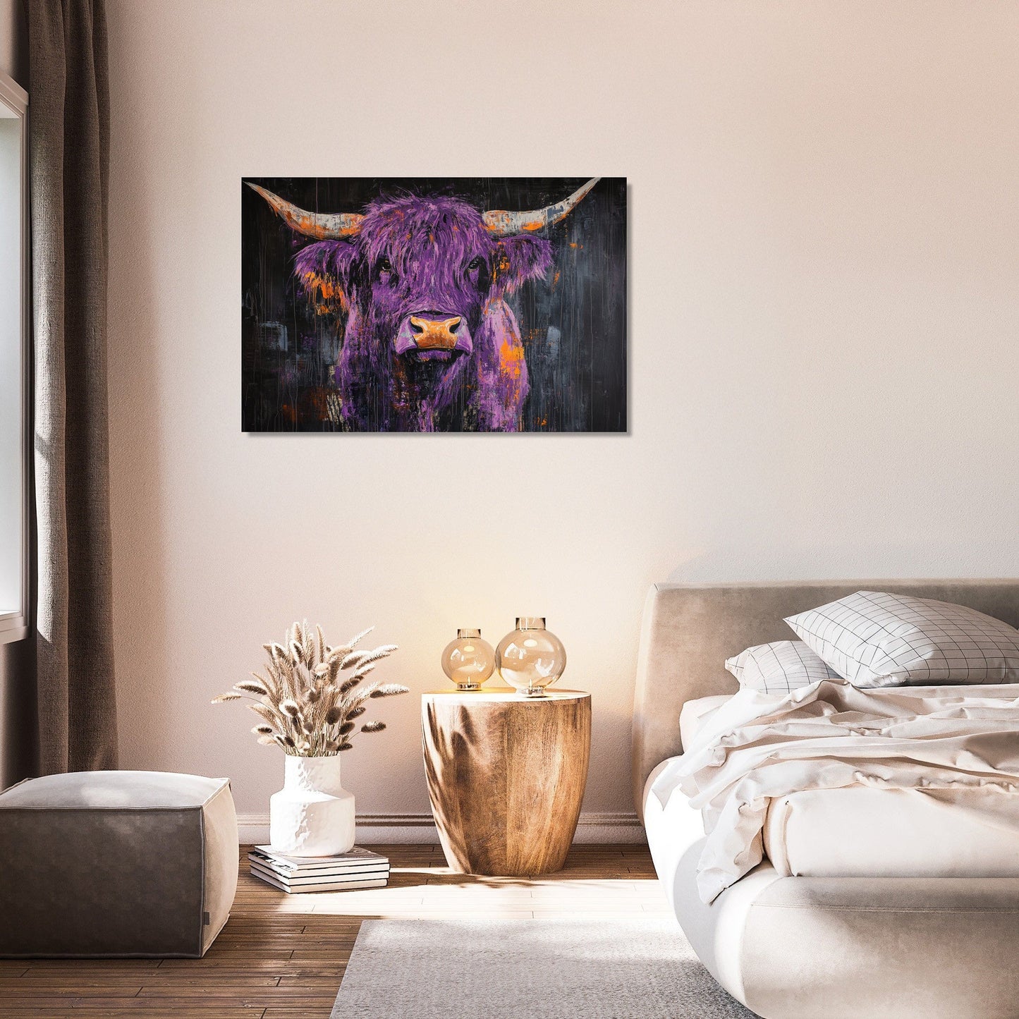 Highland Cow Majesty Canvas