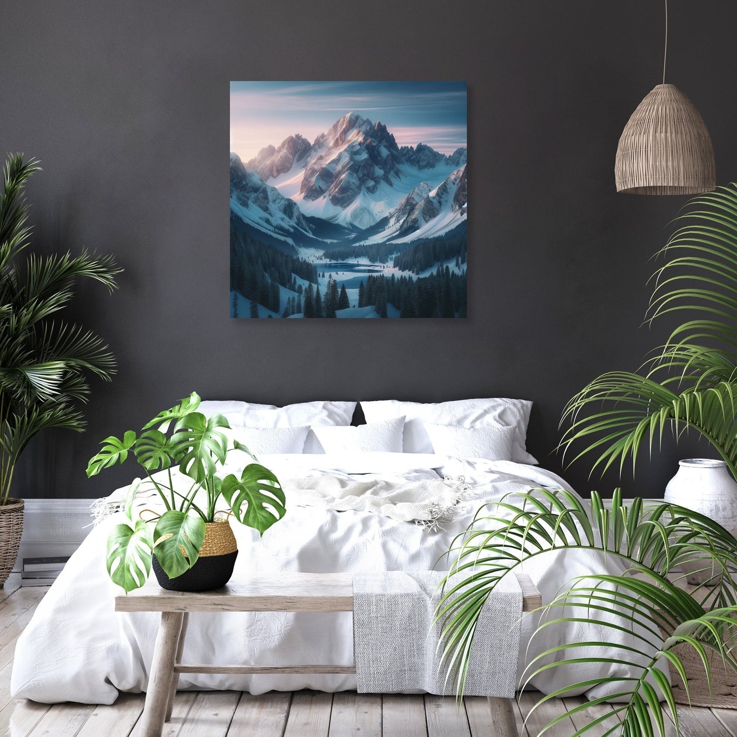 Dawn Mountain Serenity Canvas