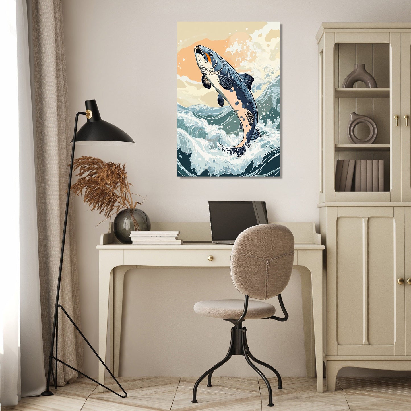 Leaping Fish Canvas