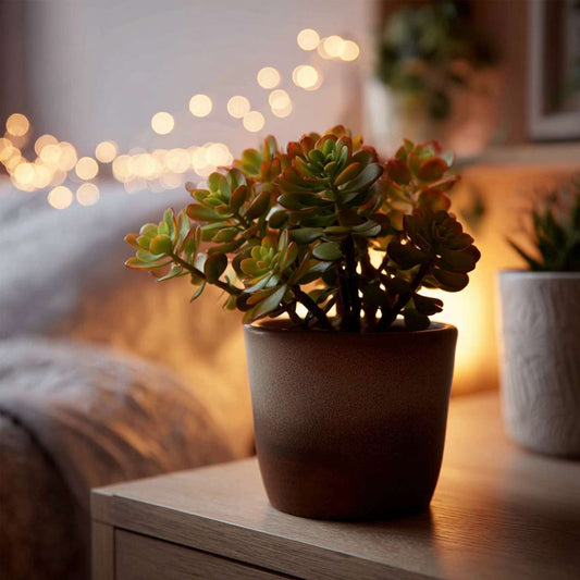 Jade plant - Crassula ovata 'Sunset' - Height 15-20cm - Pot 17cm