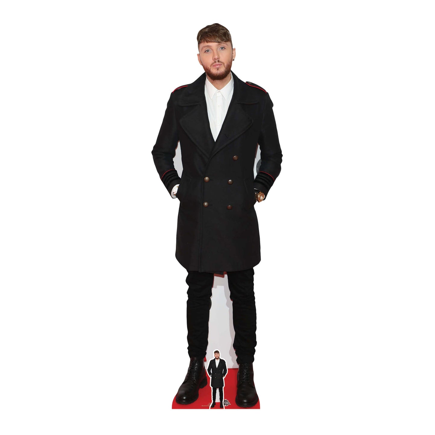 CS861 James Arthur Singer Songwriter Height 191cm Lifesize Cardboard Cut Out With Mini