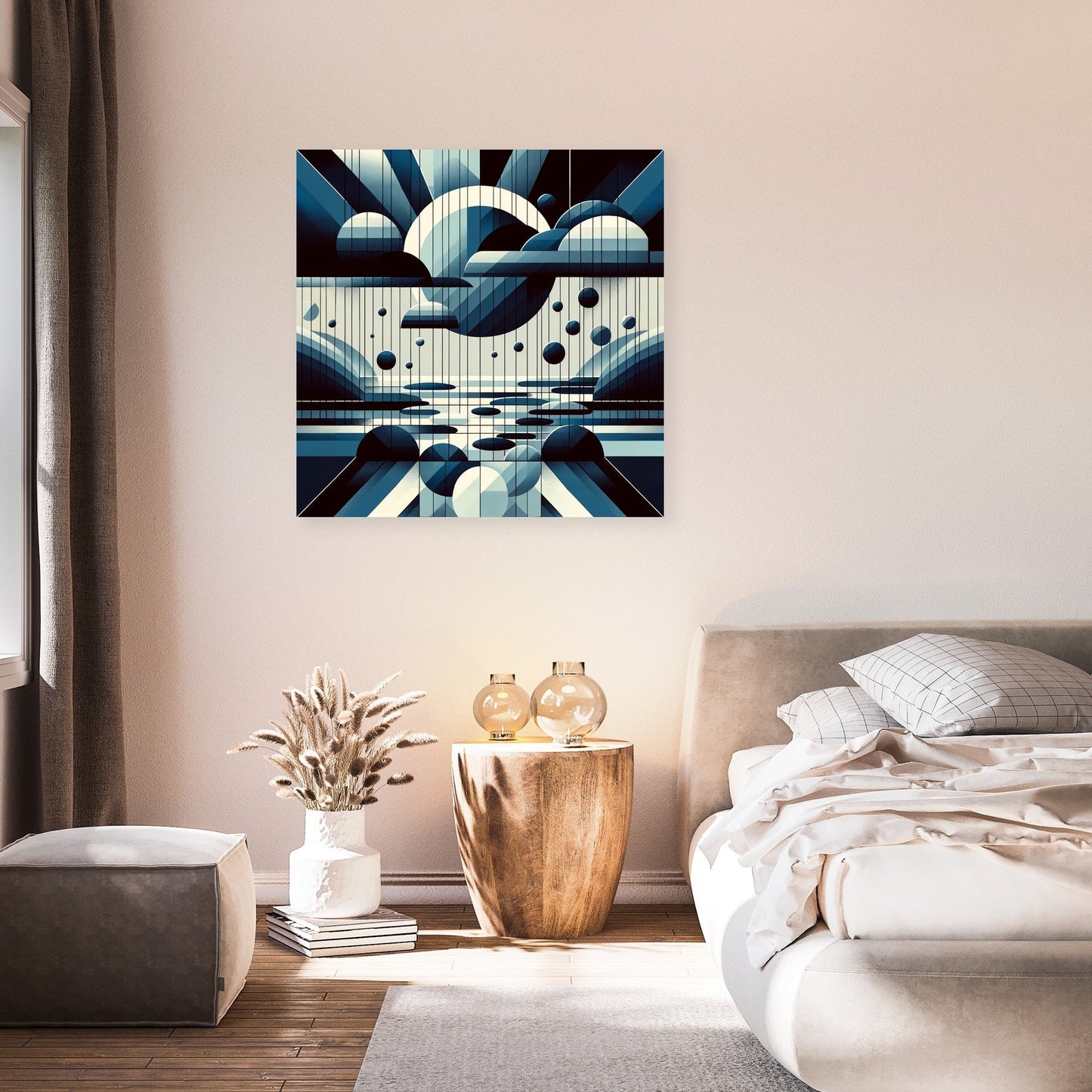 Rain Geometry Canvas