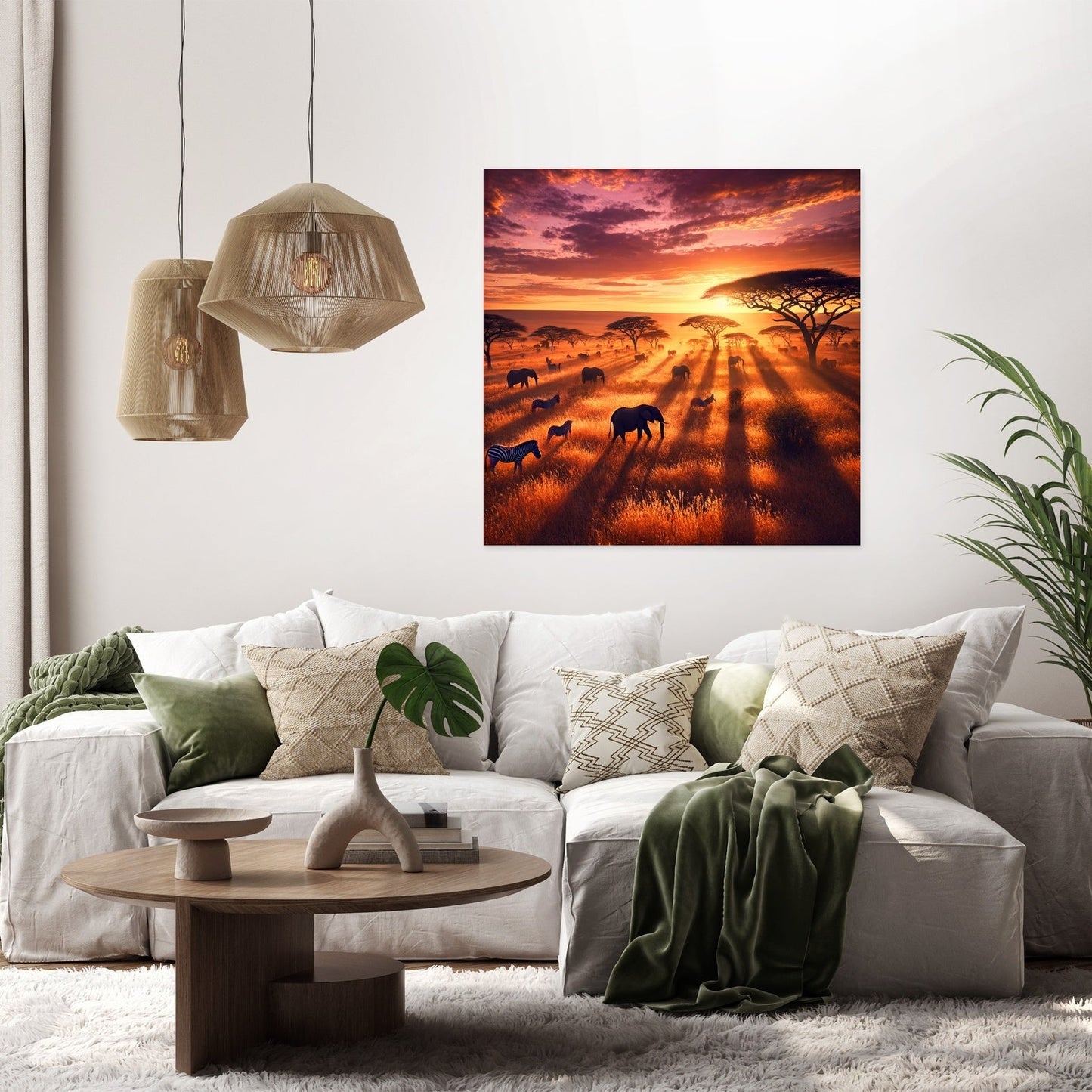 Golden Savannah Canvas