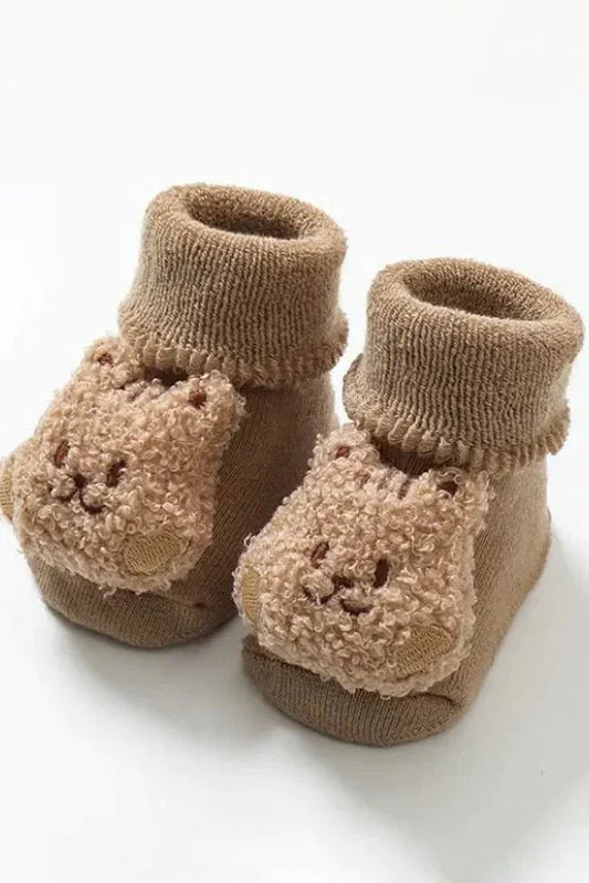 Boucle Teddy Slipper Socks For Little Feet