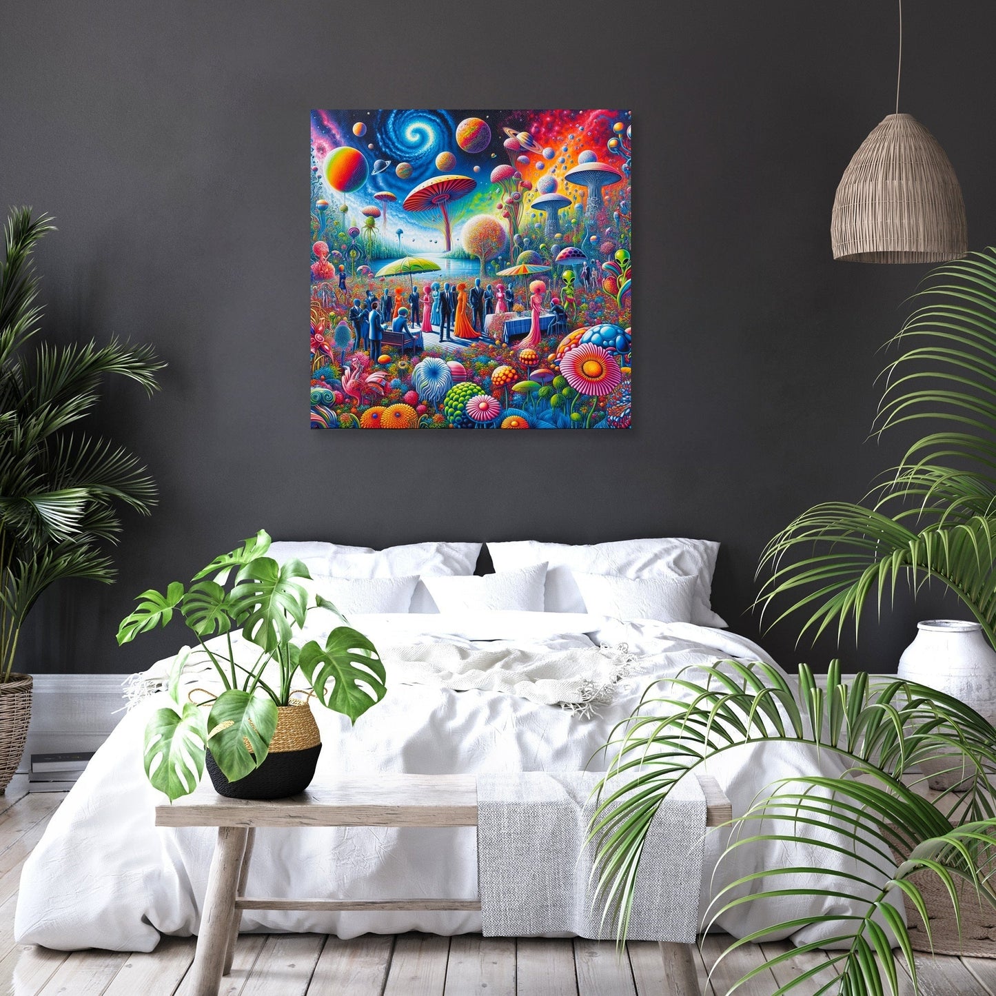 Galactic Garden Gala Canvas