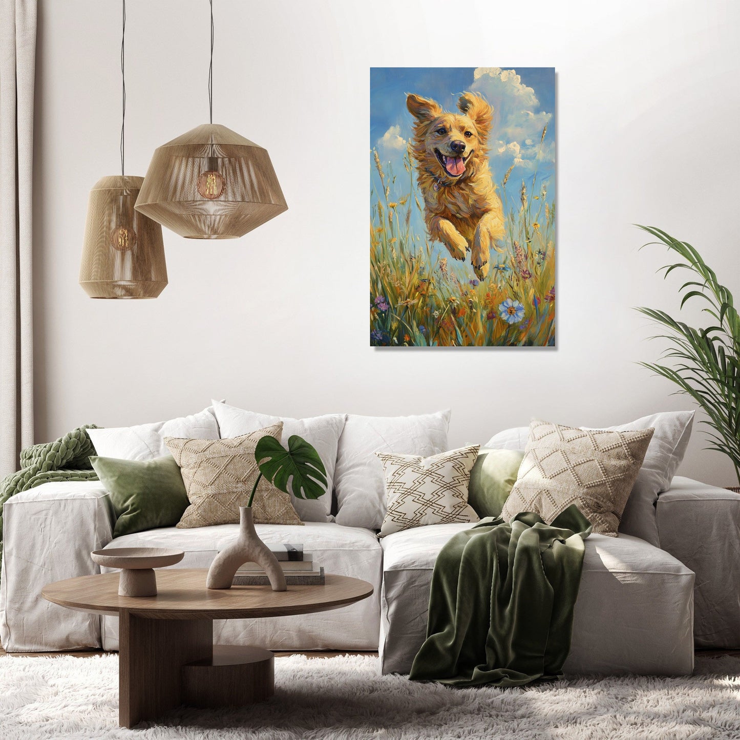 Wagging Tail Joy Canvas