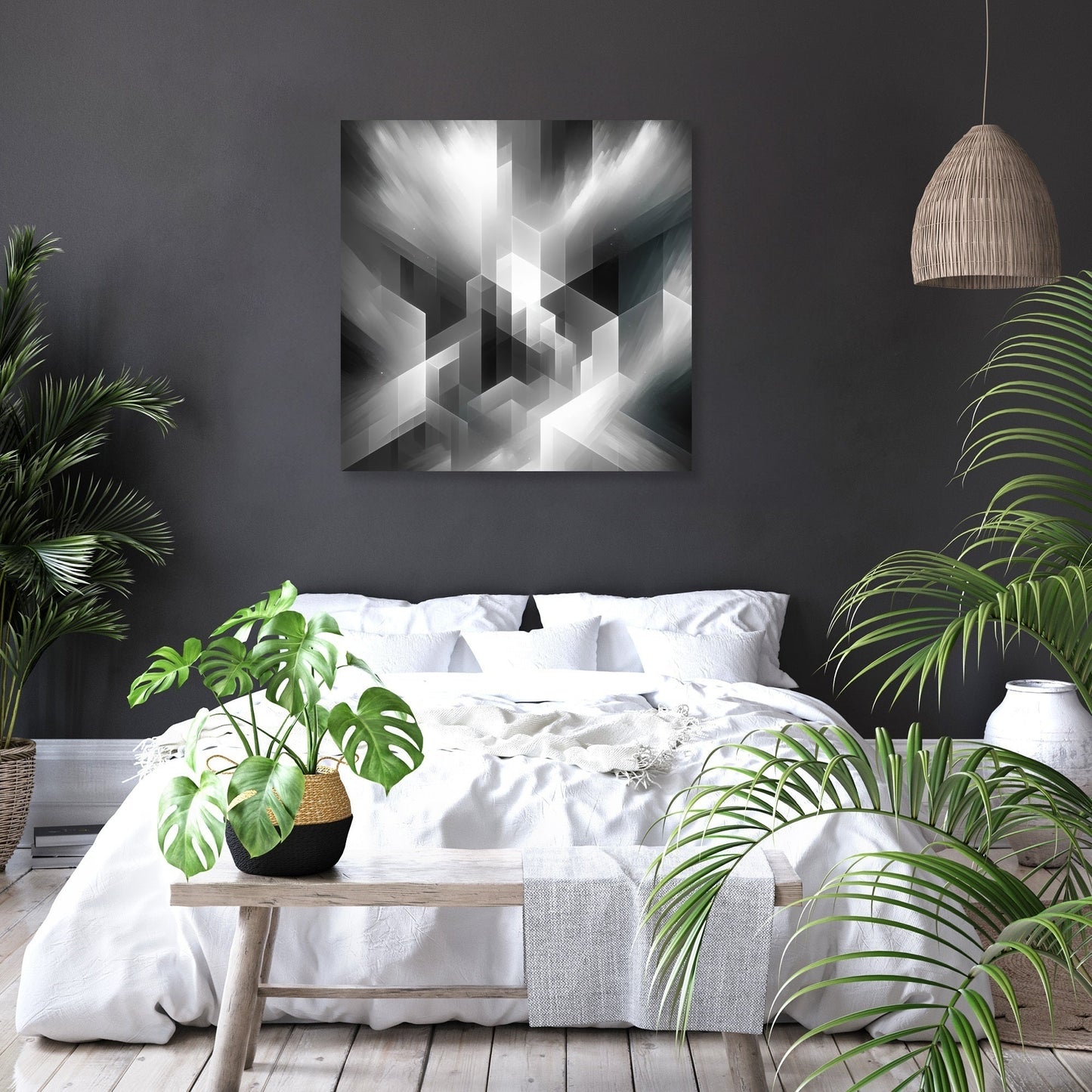 Monochrome Mystique Canvas