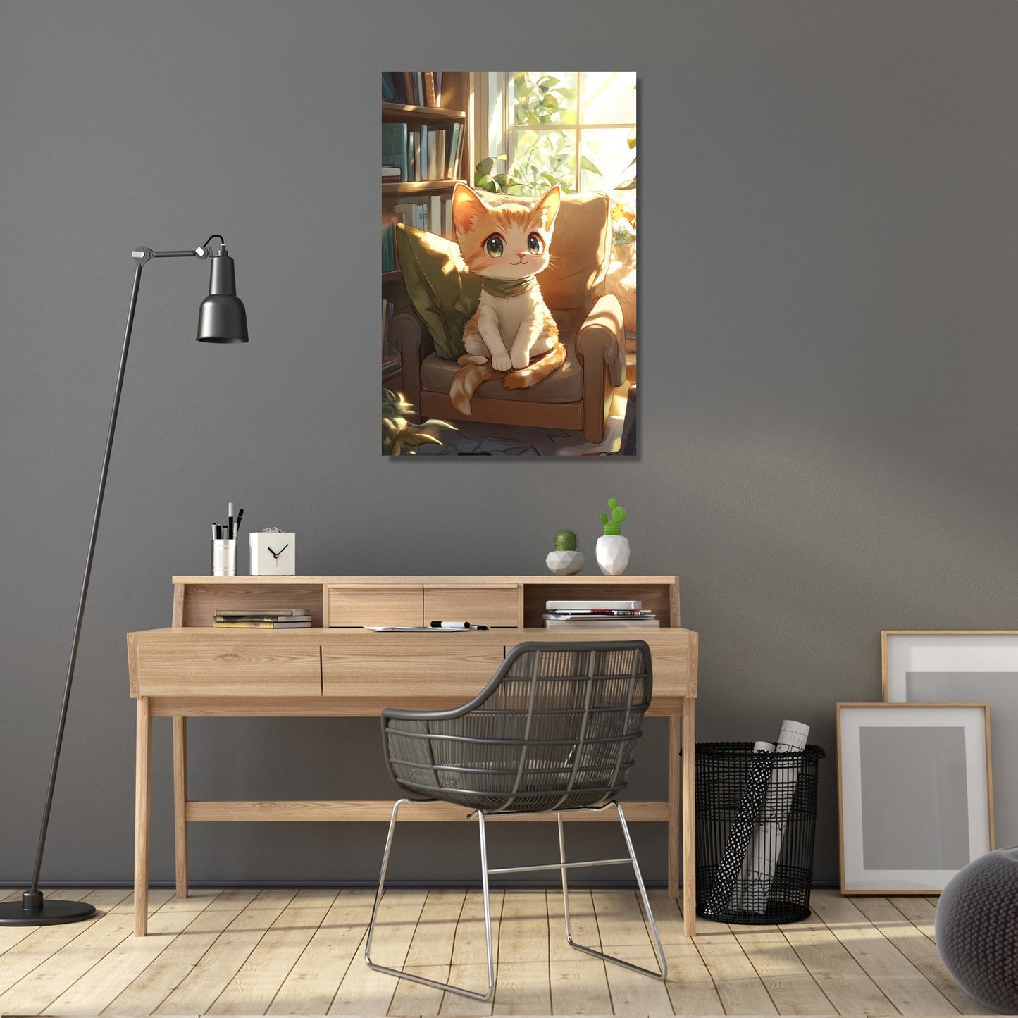Whiskered Serenity Canvas