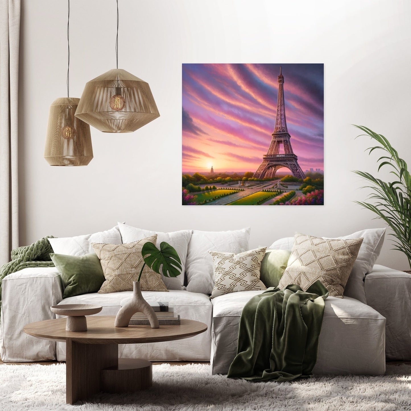 Sunset Eiffel Canvas