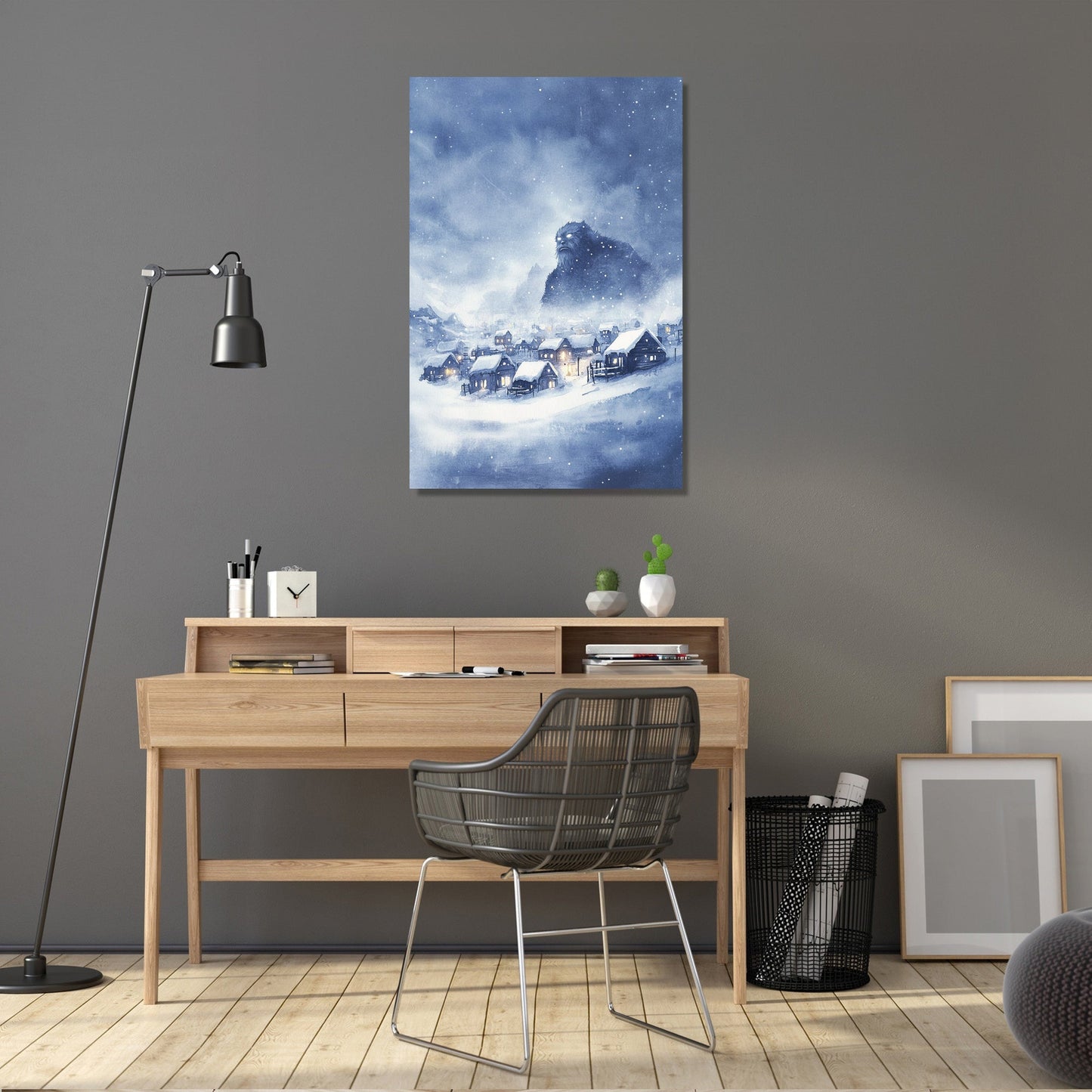 Yeti's Watchful Canvas