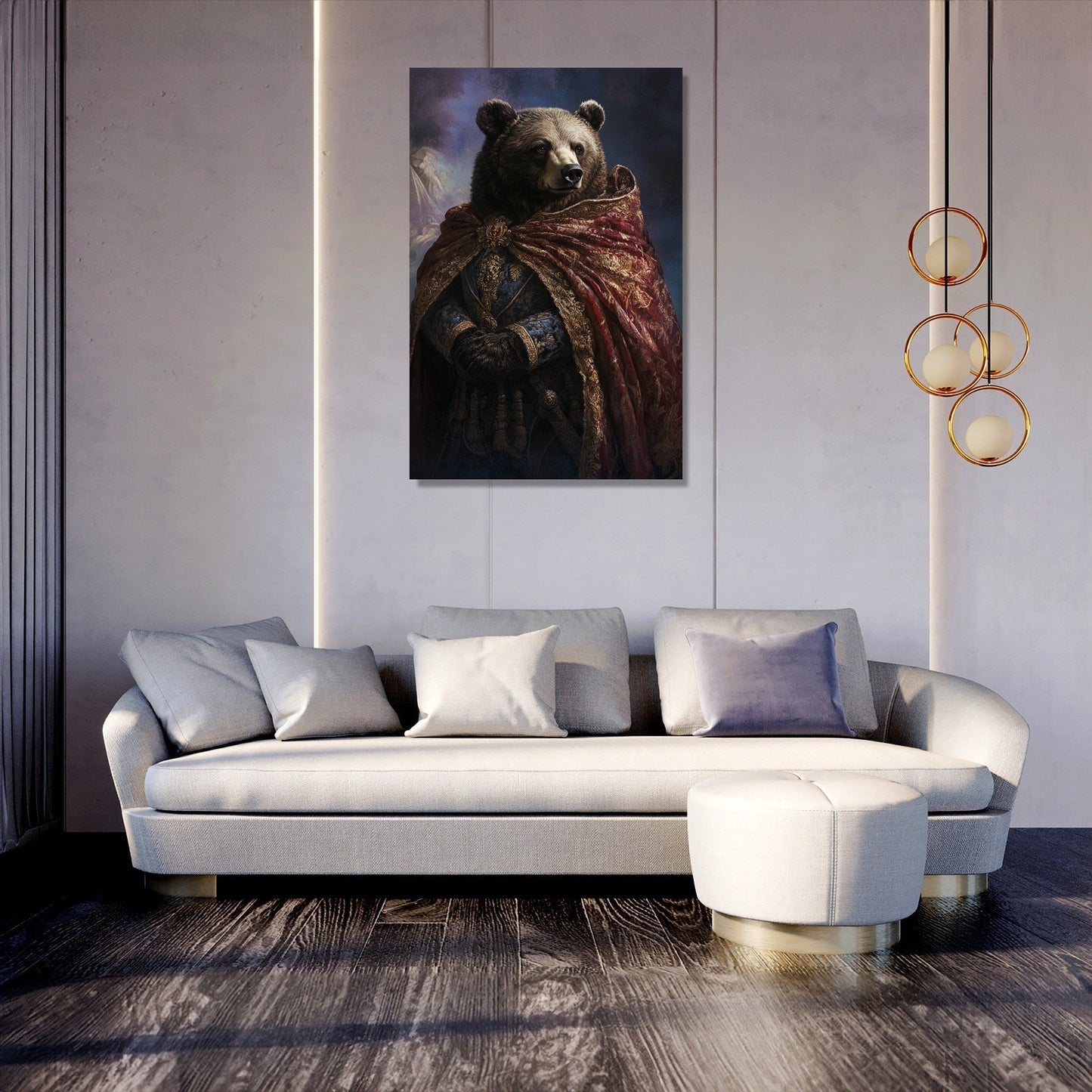 Majestic Monarch Bear Canvas