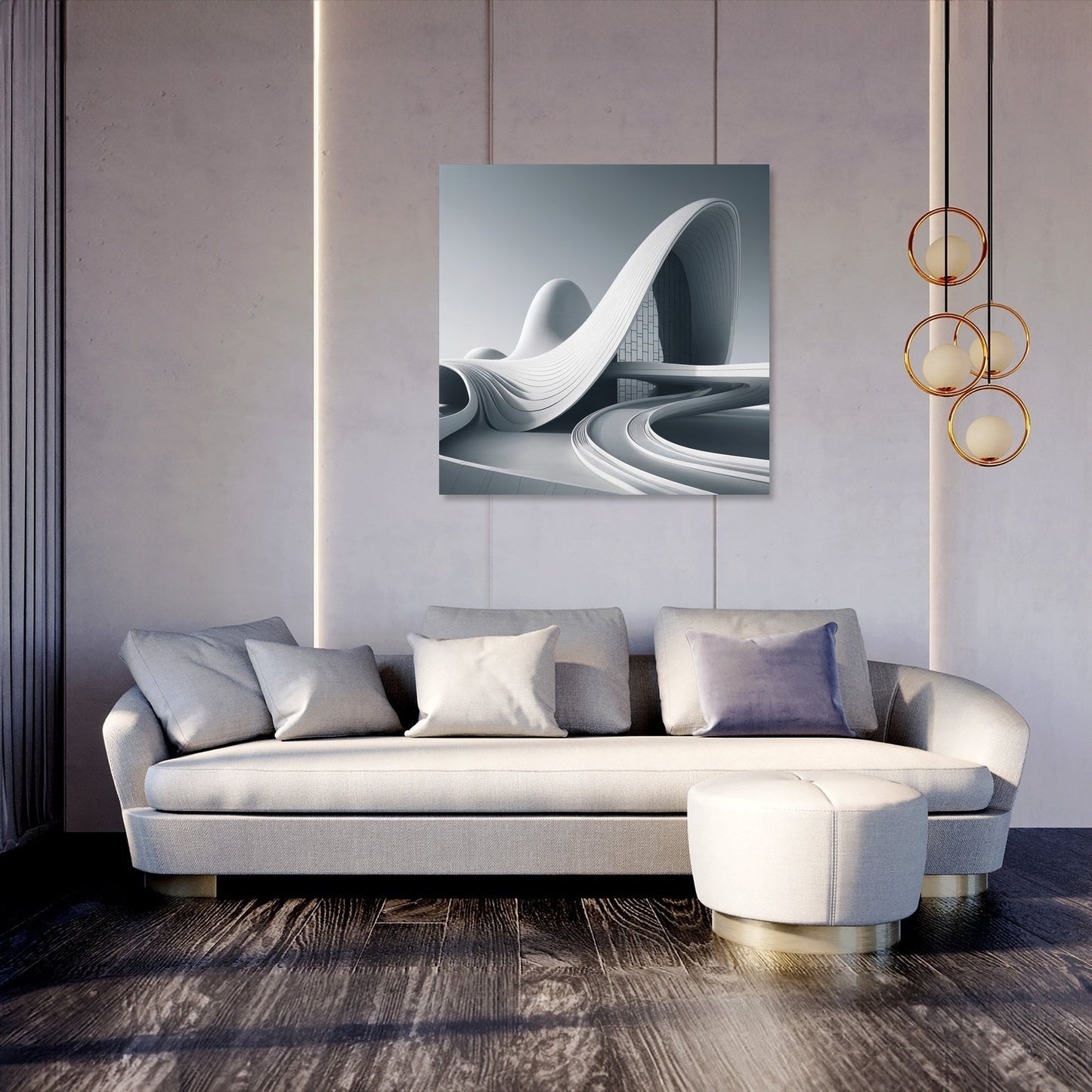 Sculptural Flow Canvas