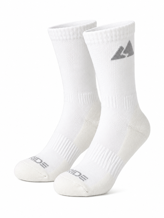 Off White Merino Wool Active Hiking Socks - Unisex