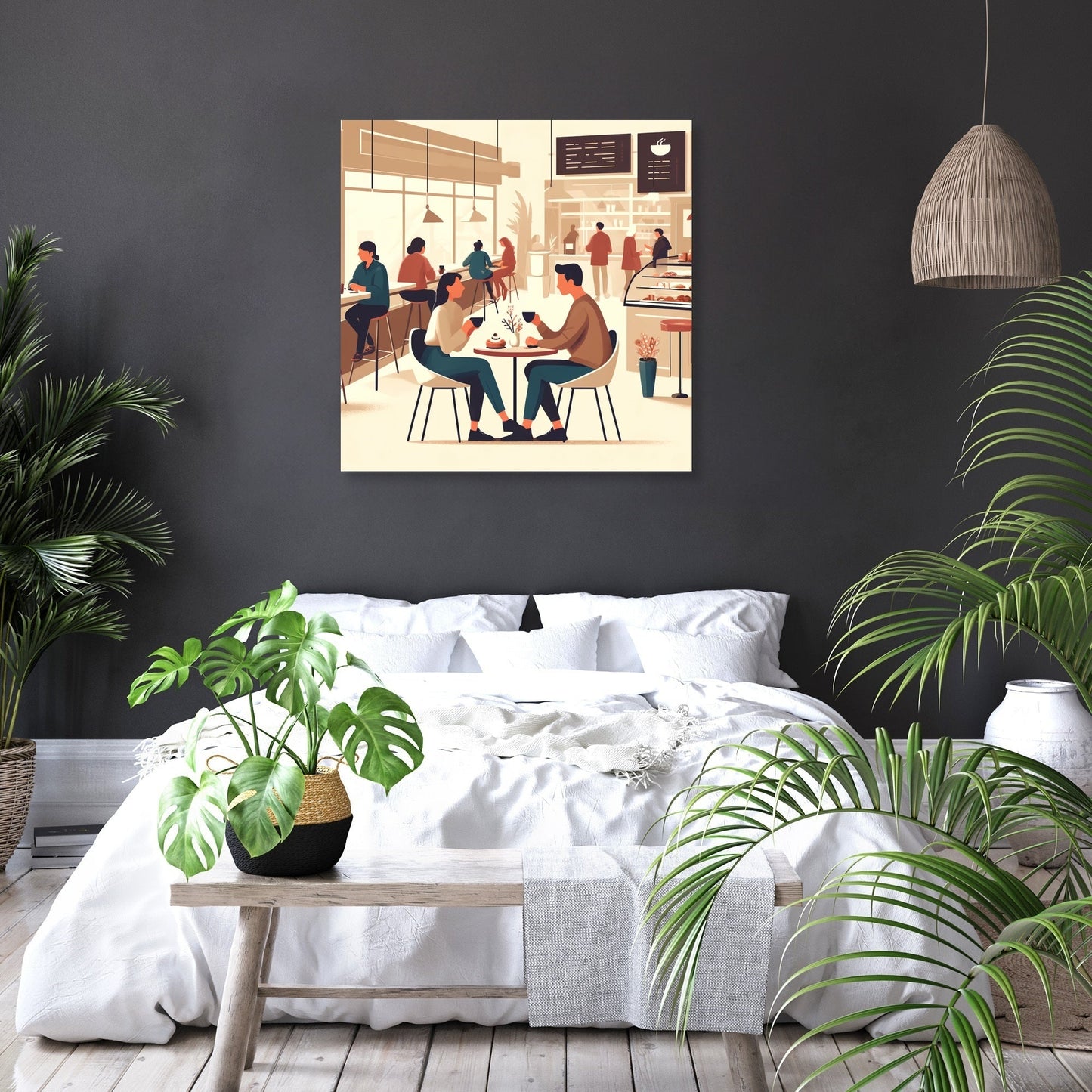 Coffee Time Friends Canvas