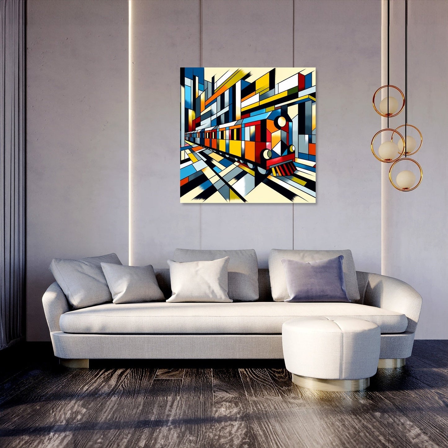 Cubist Conveyance Canvas