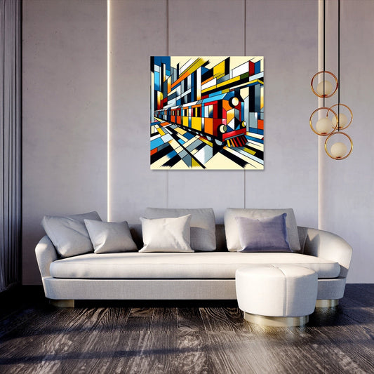 Cubist Conveyance Canvas