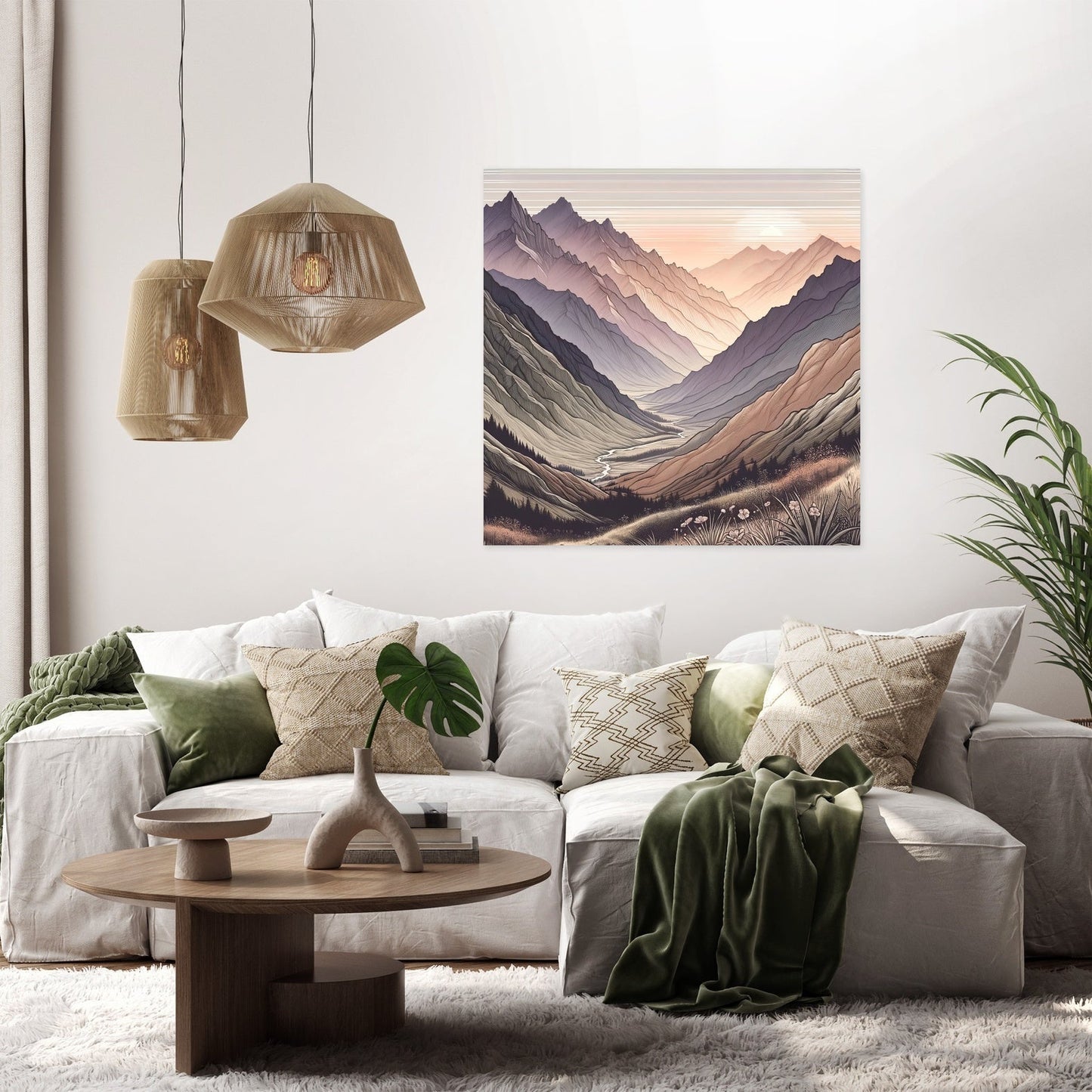 Sunrise Peaks Canvas
