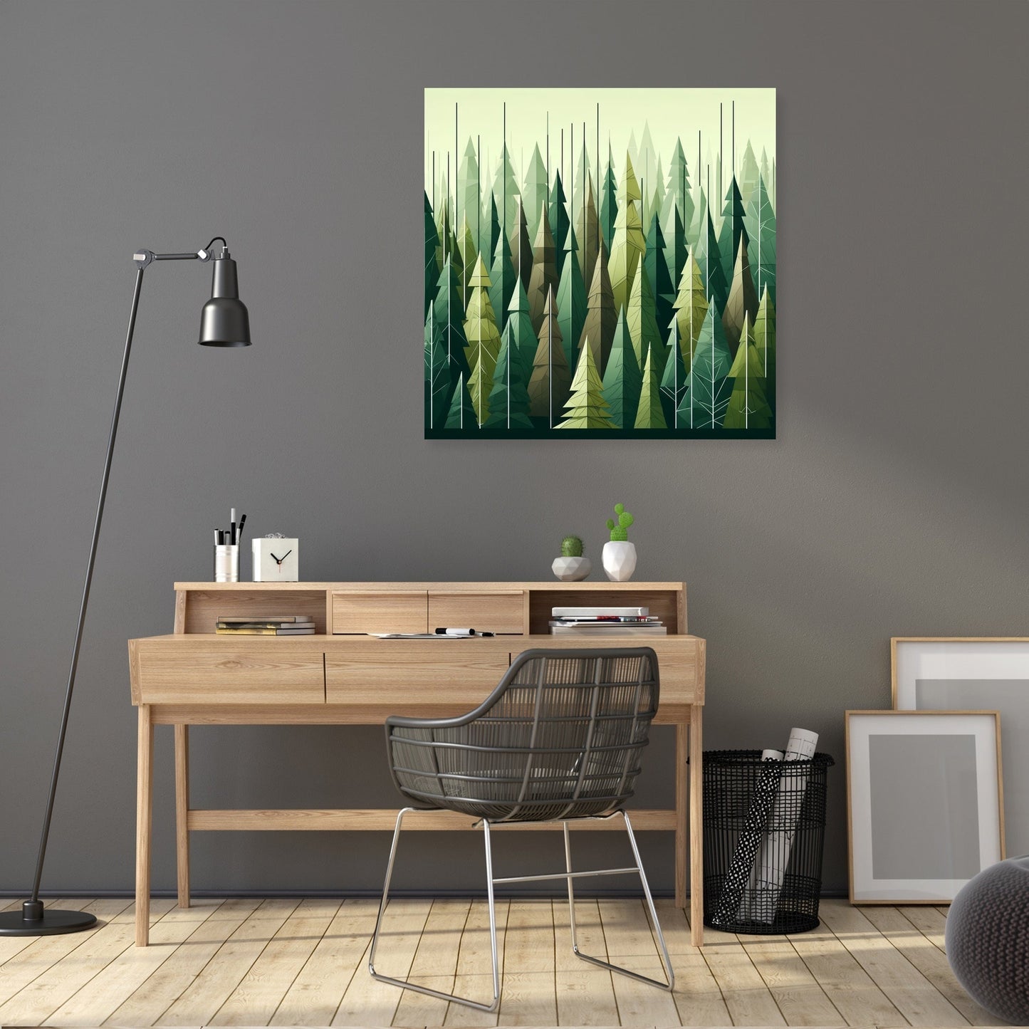 Forest Geometry Canvas