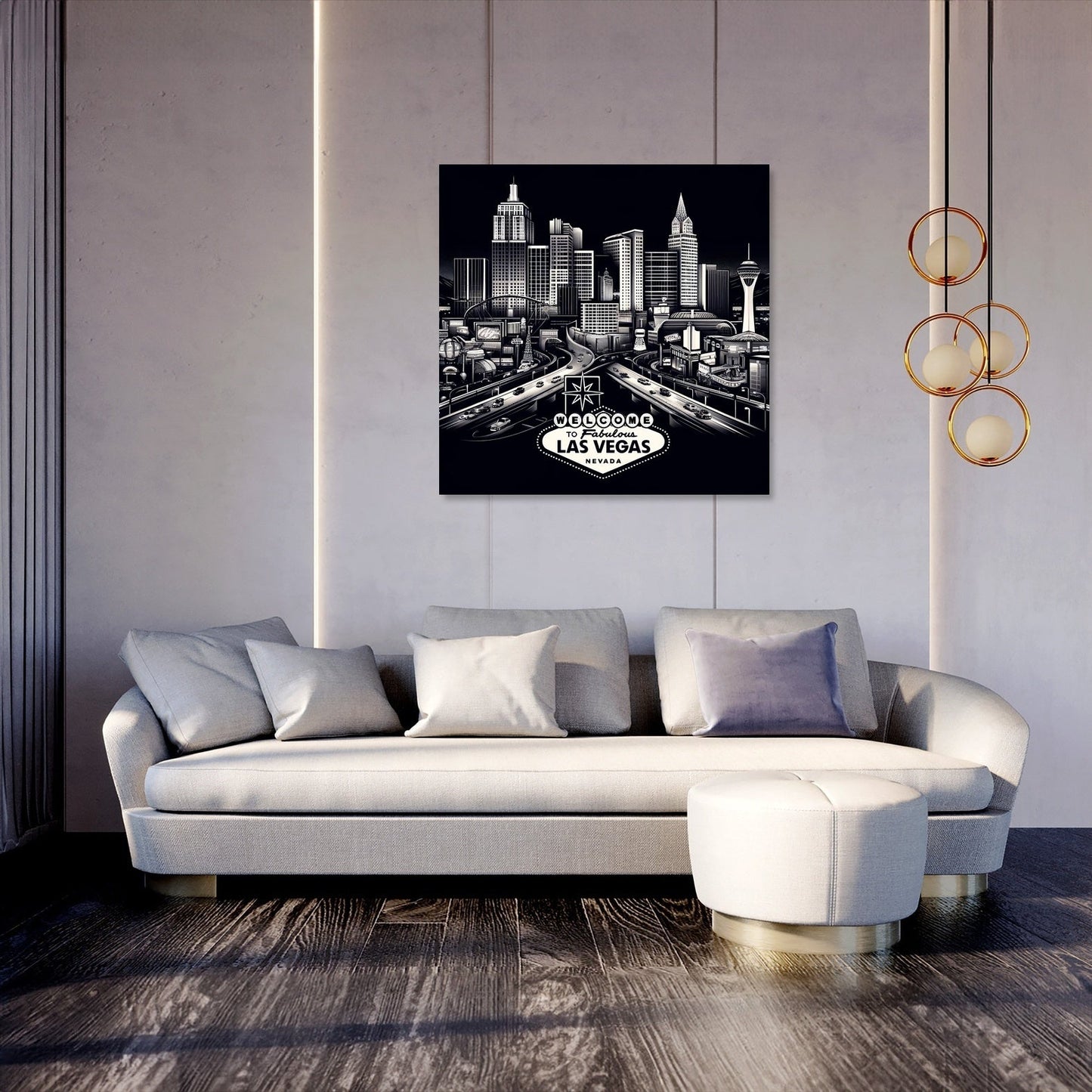 Vegas Nightscape Canvas