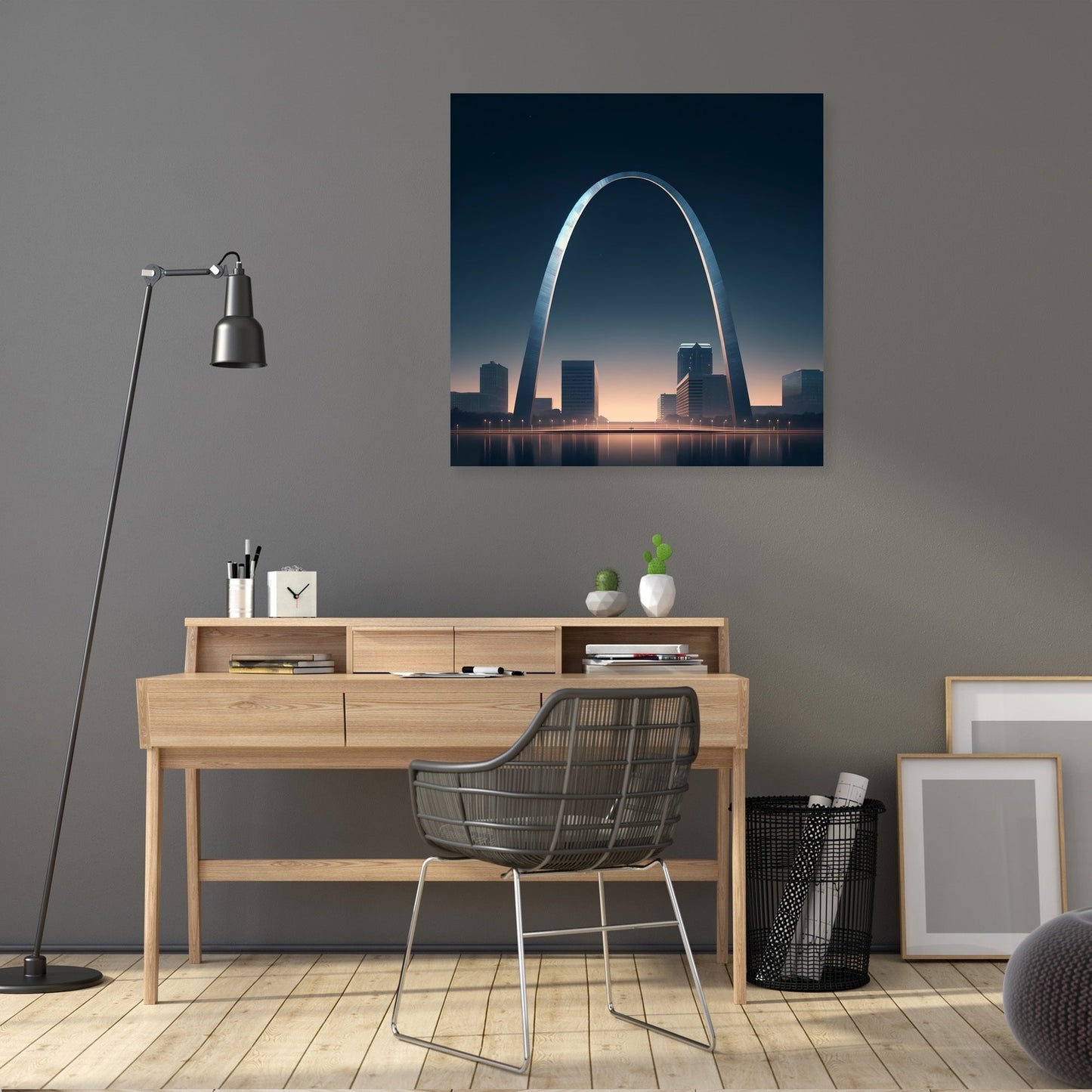 Gateway Arch Glow Canvas
