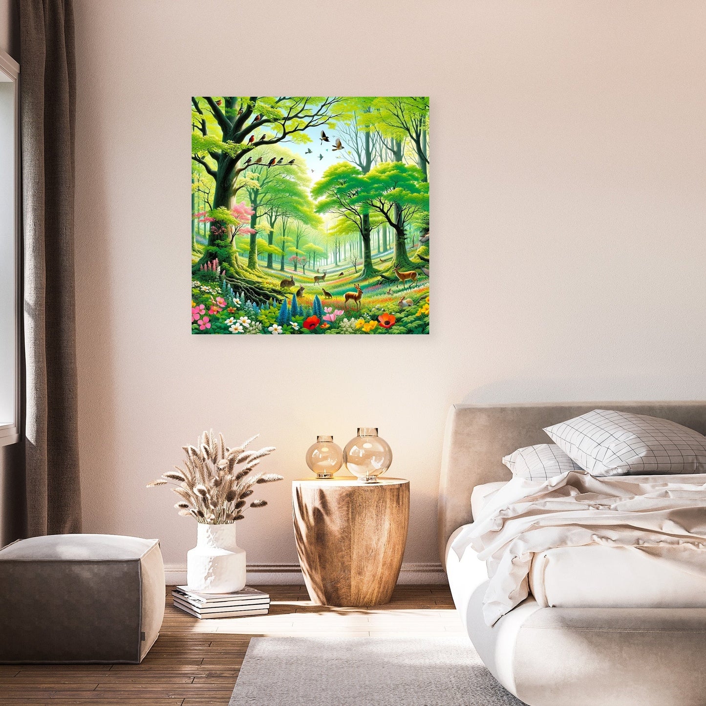 Spring Forest Bloom Canvas