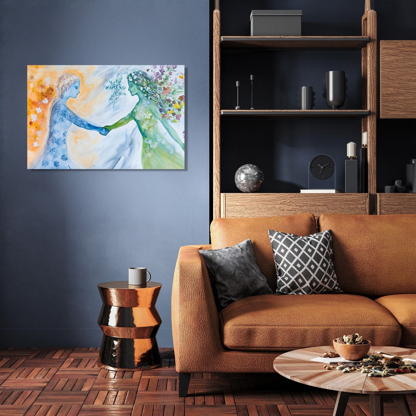 Handshake of Seasons Canvas
