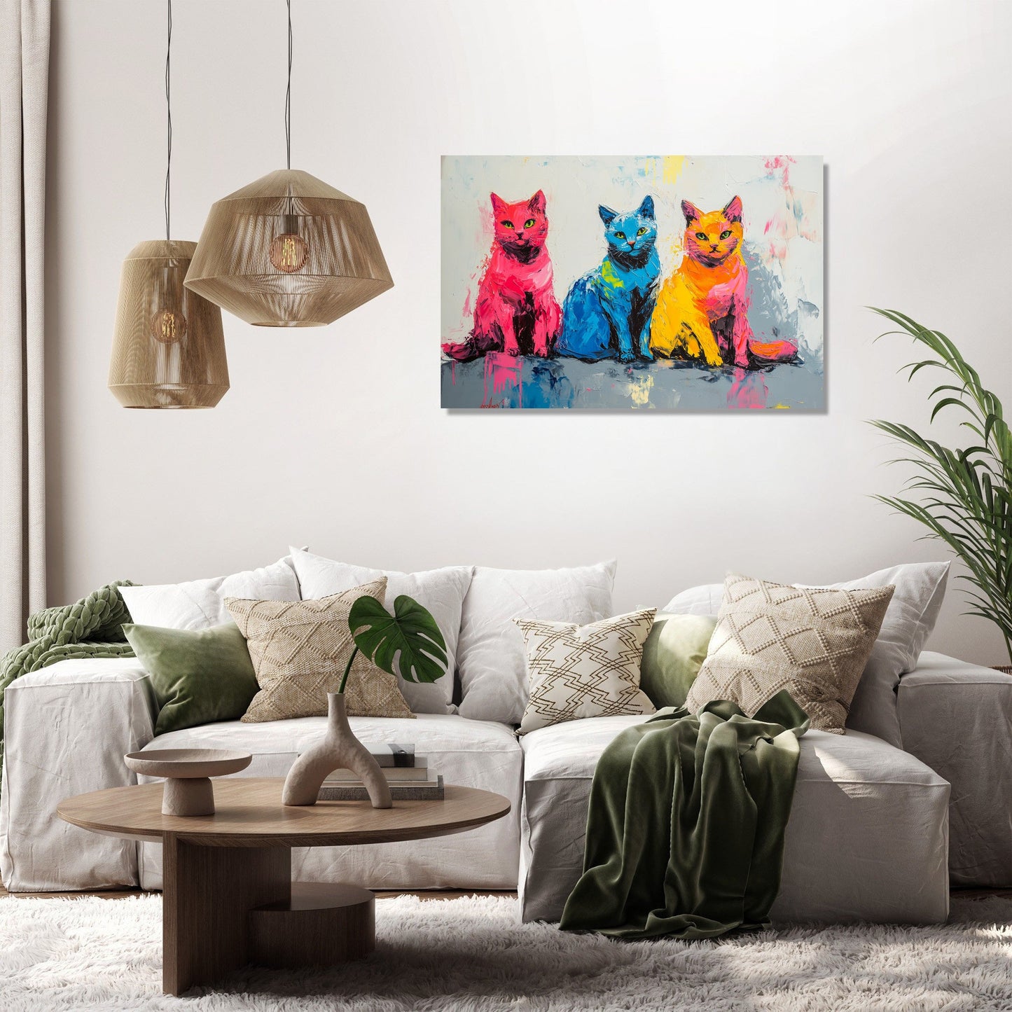 Whiskered Trio Canvas