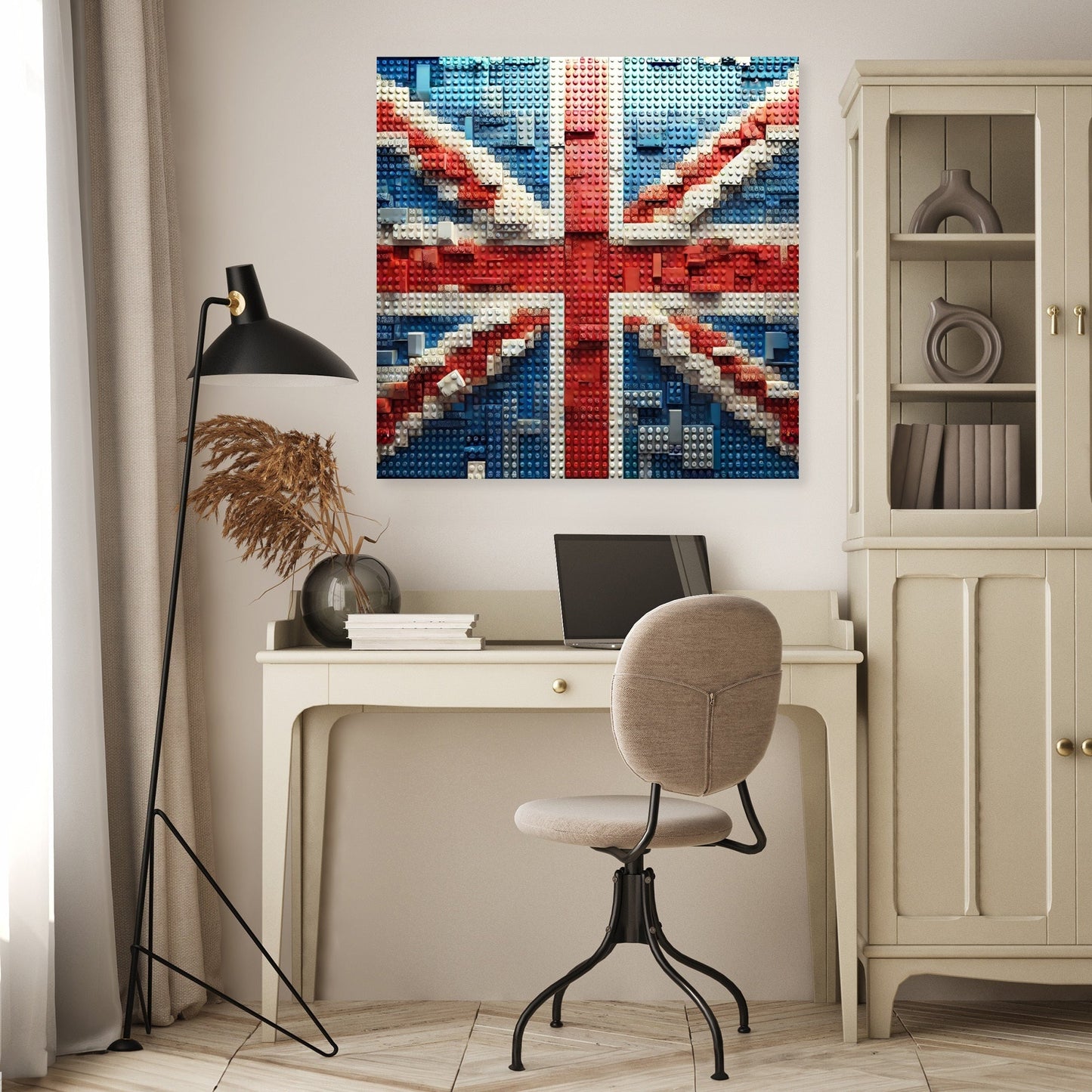 Brickwork Union Jack Canvas