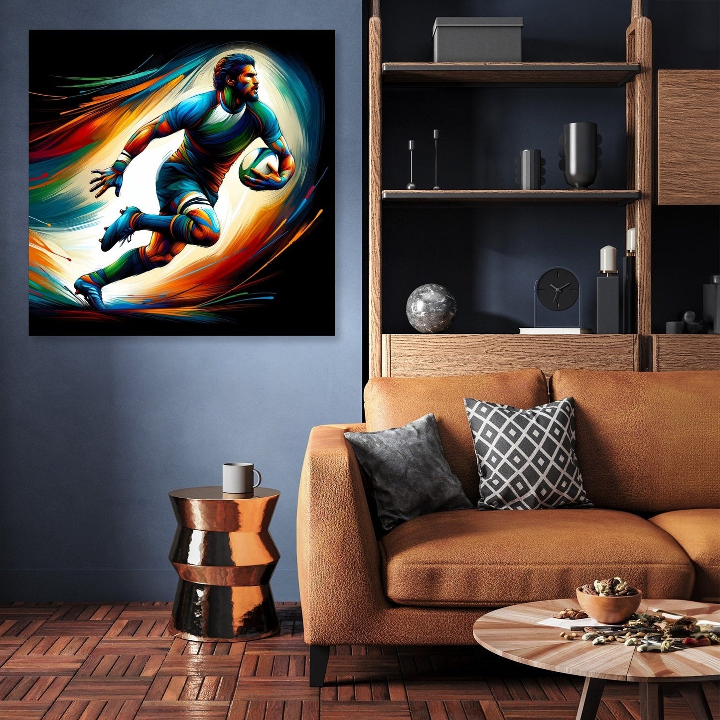 Rugby Action Canvas