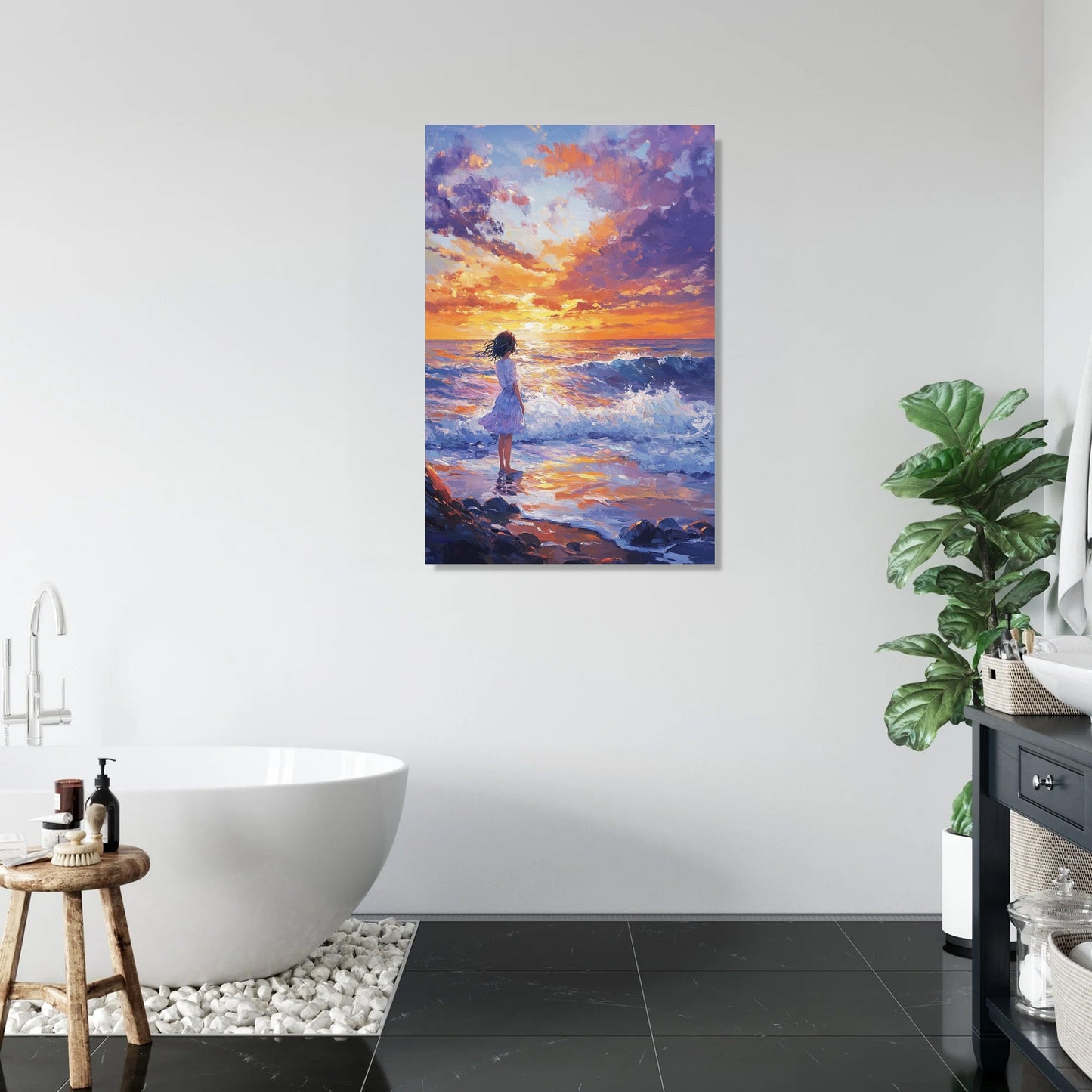 Sunset Wave Canvas
