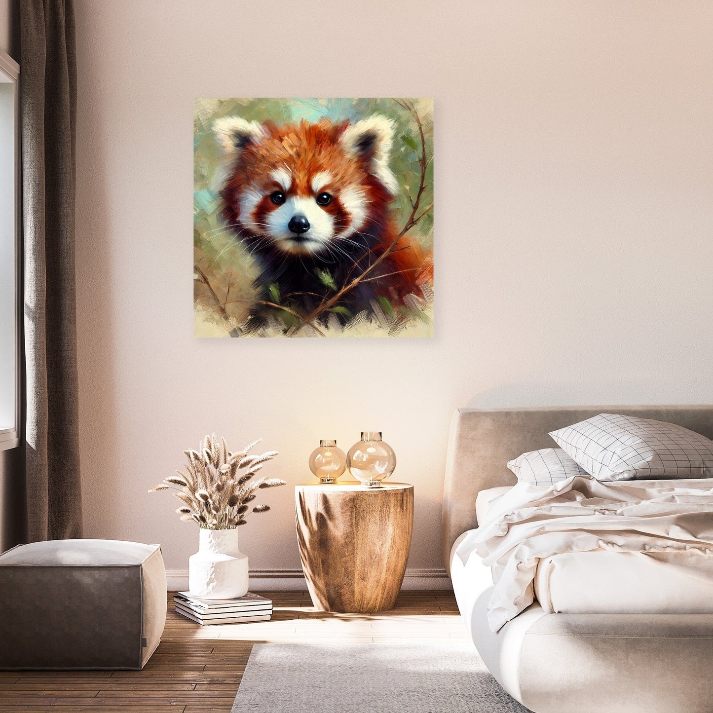 Impressionist Red Panda Canvas