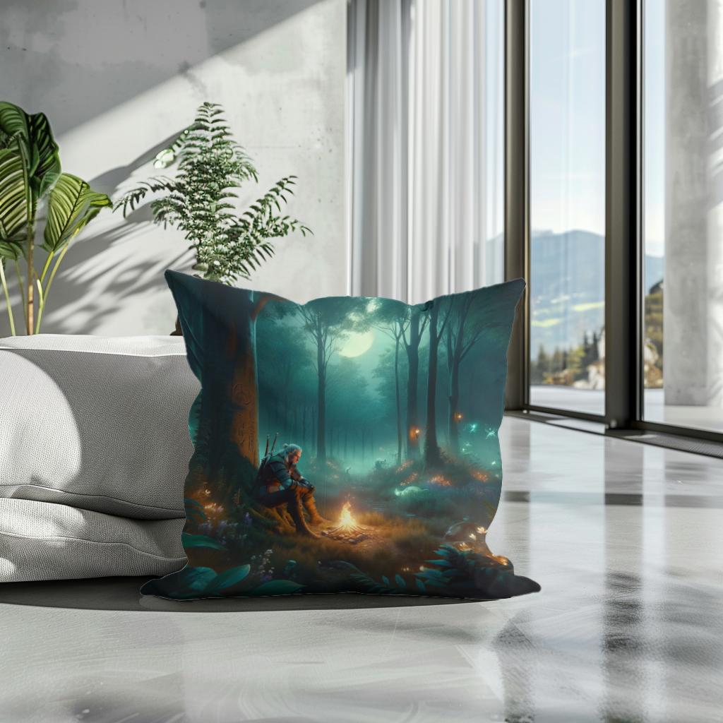 Twilight Forest Cotton Cushion