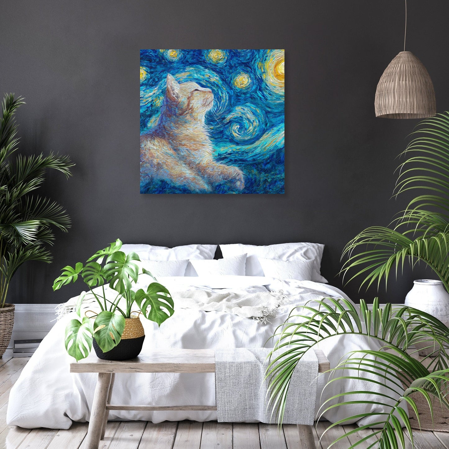 Starry Cat Canvas