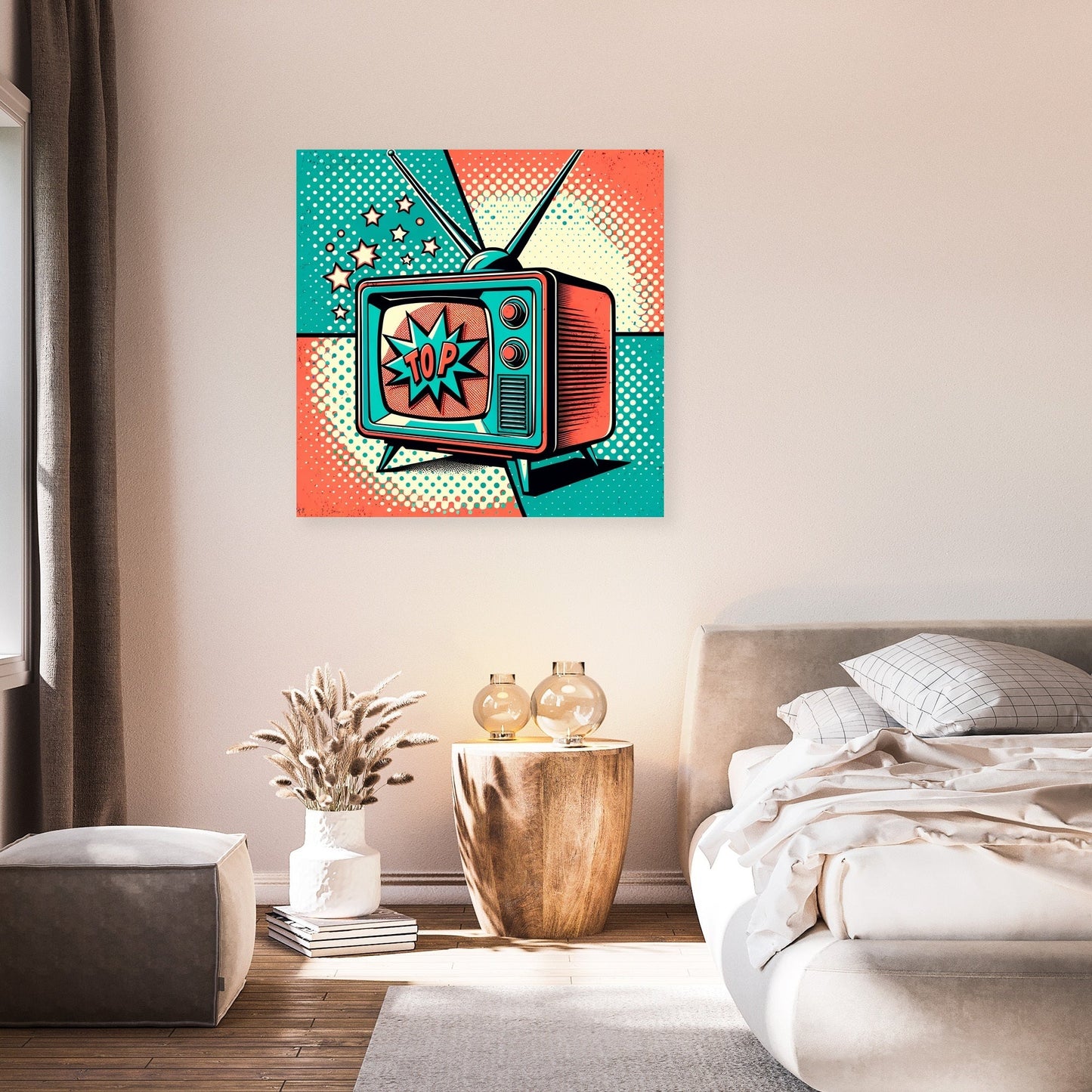 Retro TV Canvas